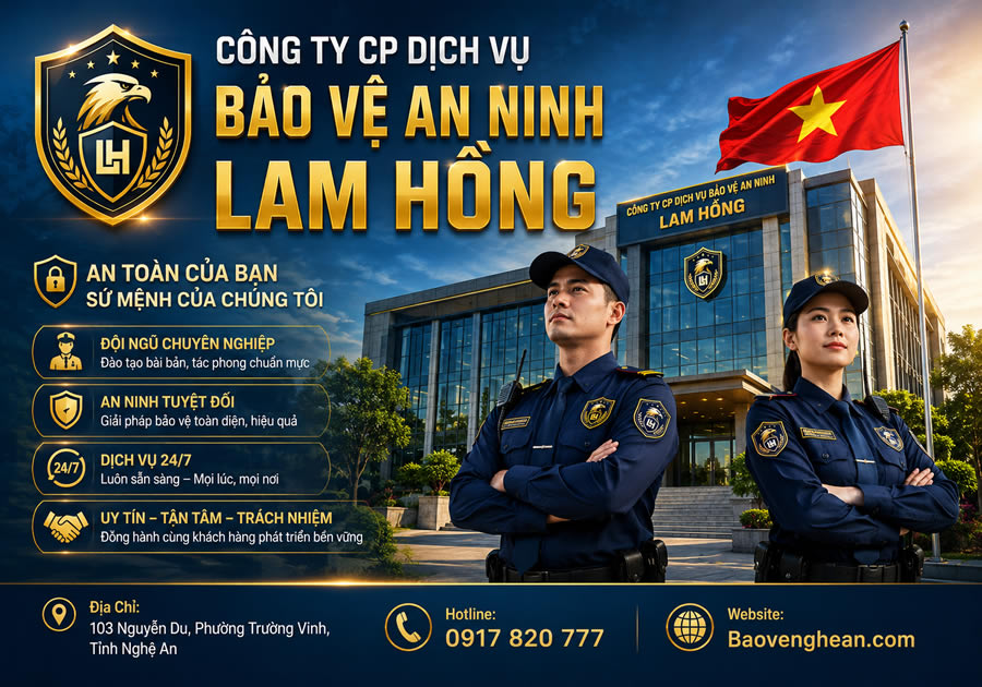 C&ocirc;ng ty Dịch vụ Bảo vệ An Ninh Lam Hồng